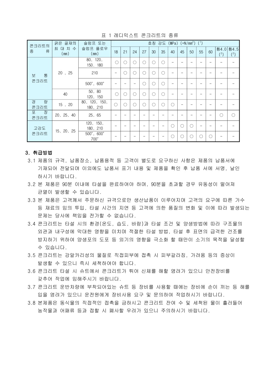 제품구매정보 및 사용설명서 4페이지